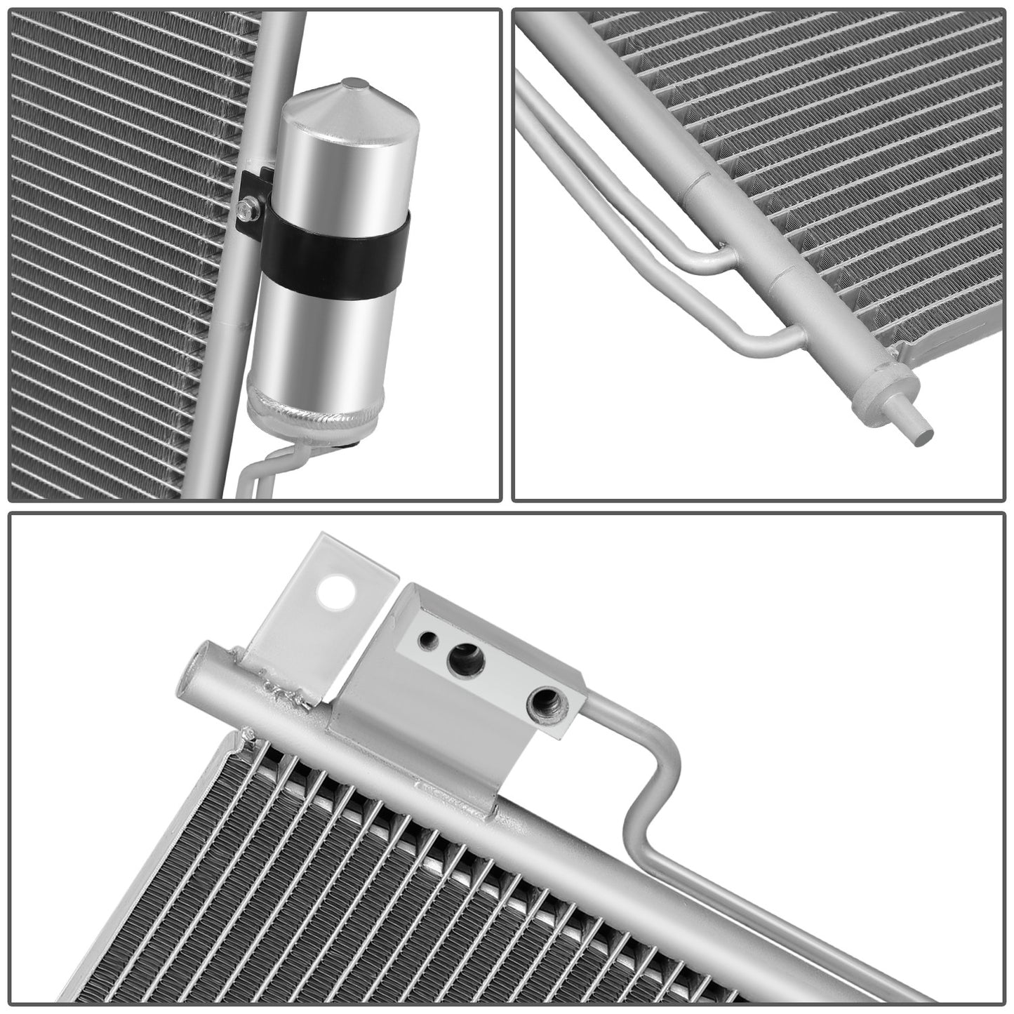 CONDENSADOR NISSAN FRONTIER 2005-2021 / NISSAN PATHFINDER 2008-2012 / NISSAN XTERRA 2006-2015 - ALUMINUM - SILVER