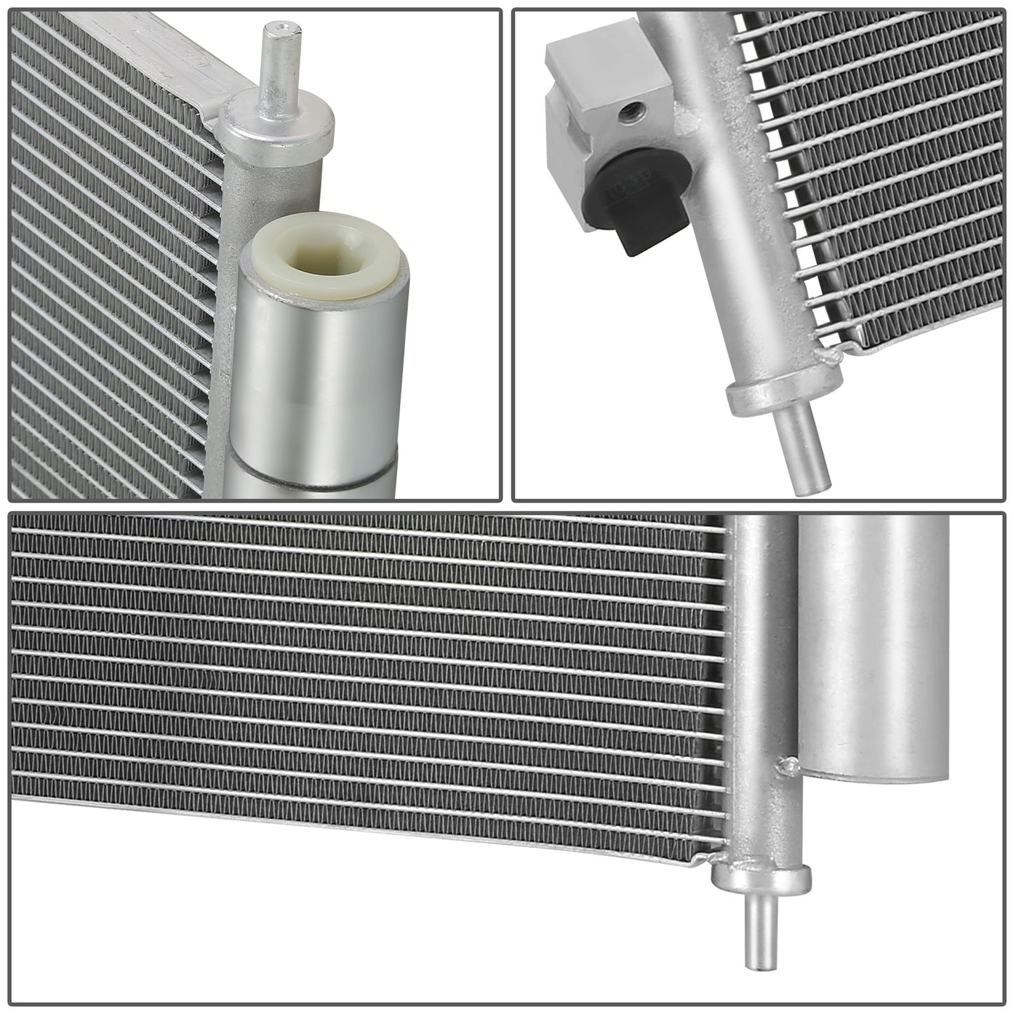 CONDENSADOR HONDA FIT 2009-2013 - ALUMINUM - SILVER