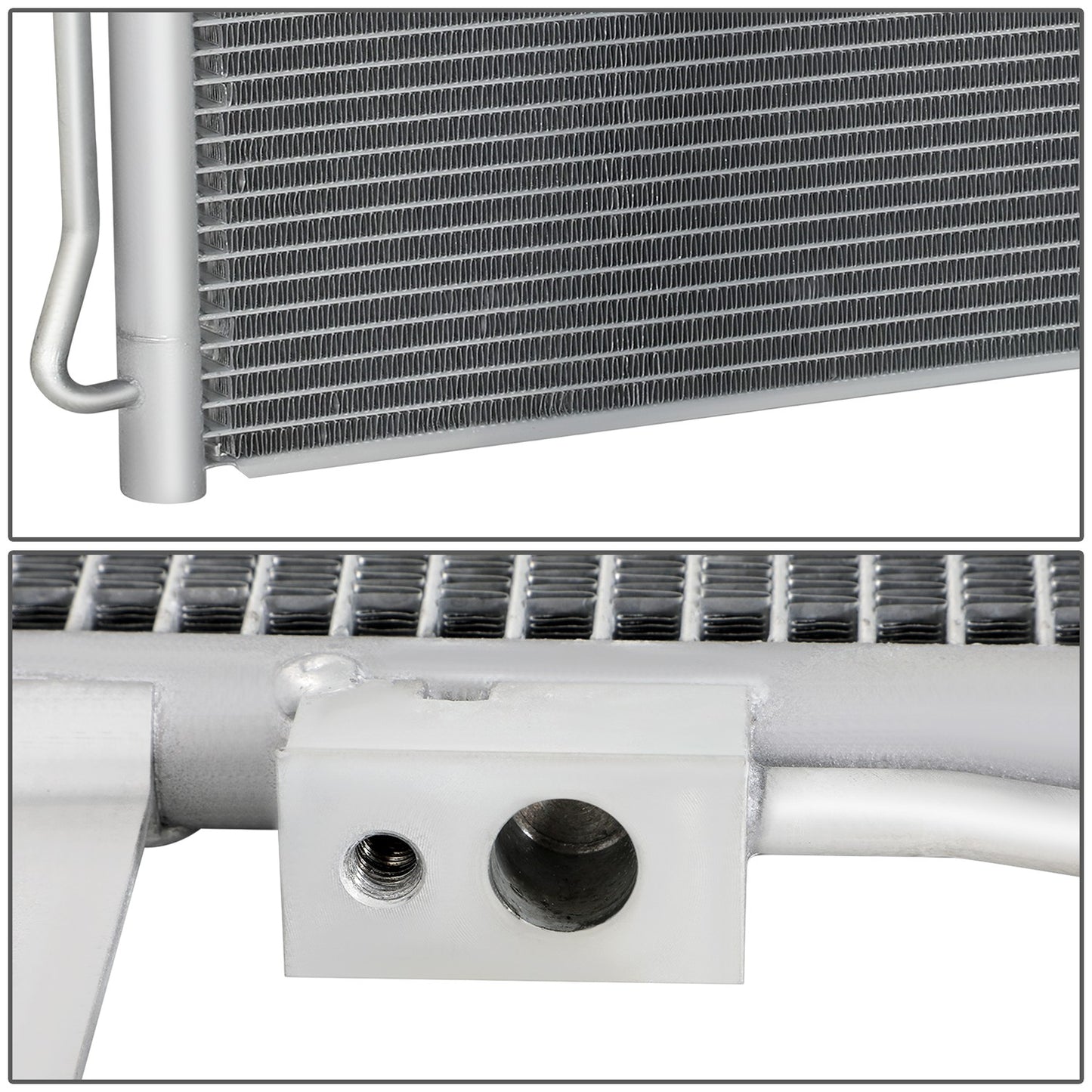 CONDENSADOR DODGE RAM 2500 PICKUP 06-09 - DODGE RAM 3500 PICKUP 06-10 - DODGE RAM 4500 08-10 - DODGE RAM 5500 08-10 - ALUMINUM