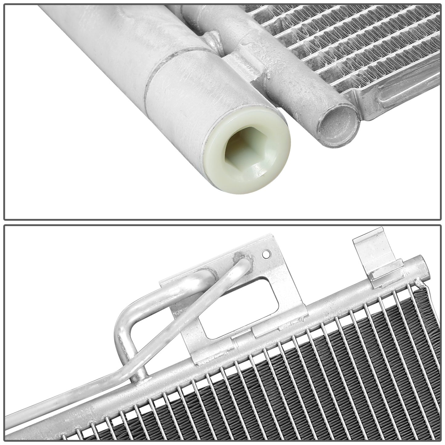 CONDENSADOR HYUNDAI SANTA FE 2010-2012 / KIA SORENTO 2011-2015 - ALUMINUM - SILVER