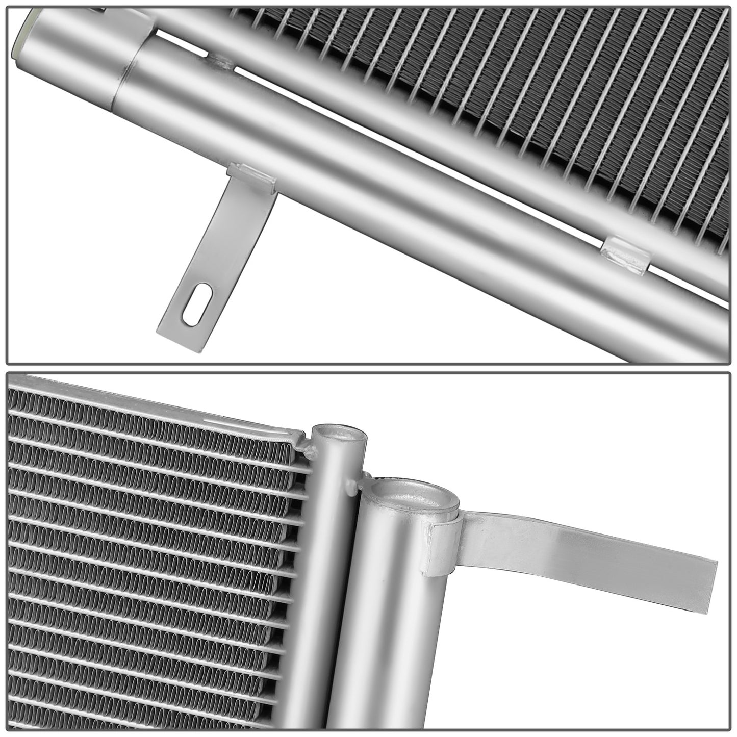 CONDENSADOR FORD FUSION 2013-2020 / LINCOLN MKZ 2013-2016 - FOR 2.5L MODEL - ALUMINUM - SILVER