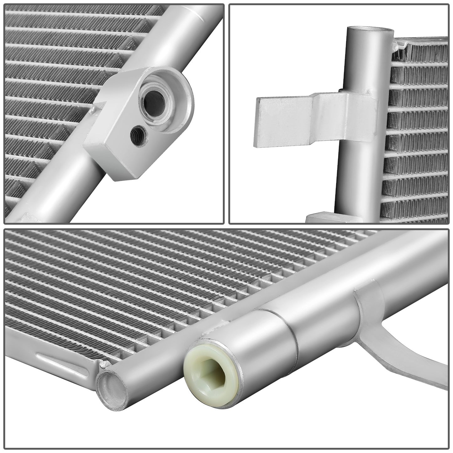 CONDENSADOR FORD FUSION 2013-2020 / LINCOLN MKZ 2013-2016 - FOR 2.5L MODEL - ALUMINUM - SILVER