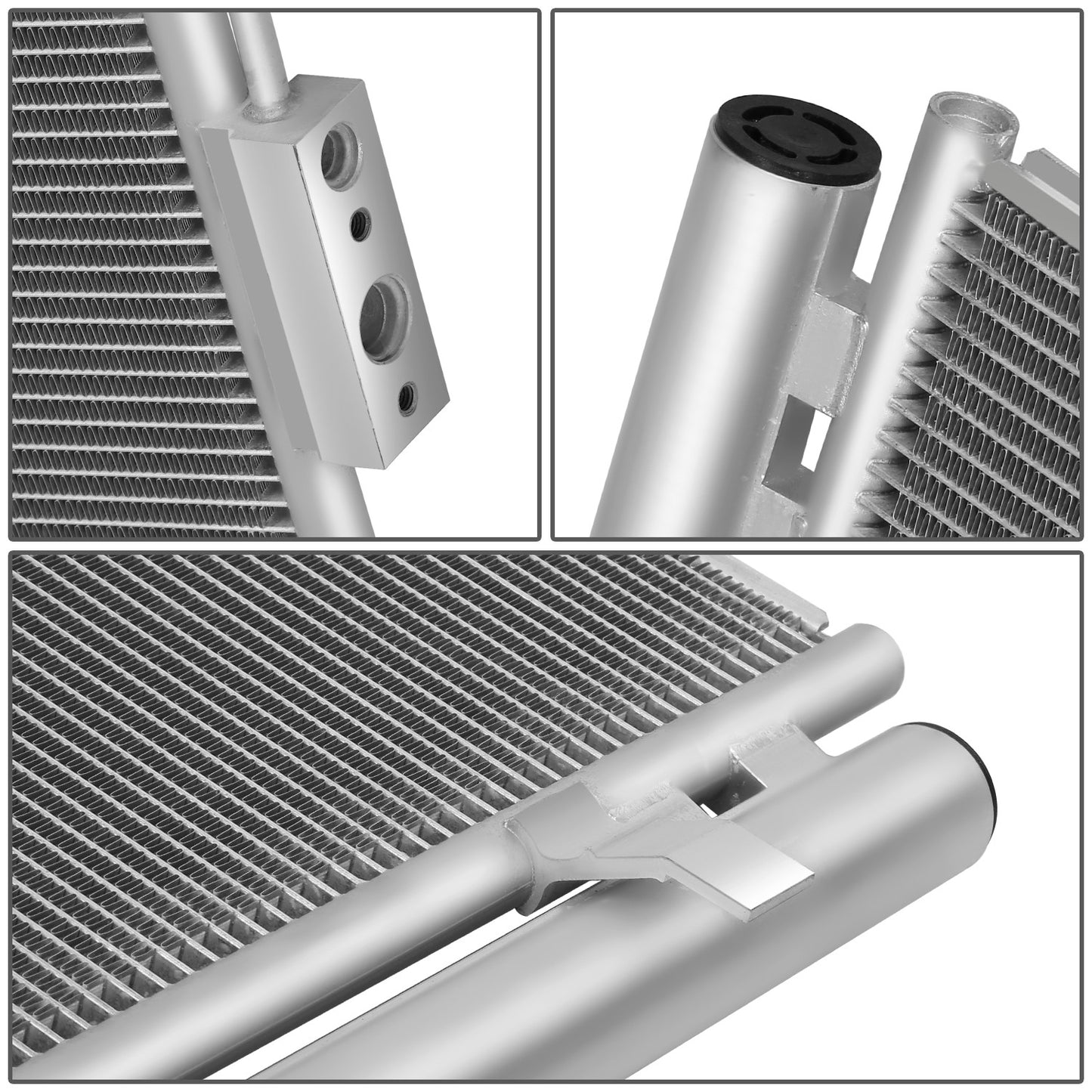 CONDENSADOR HYUNDAI SANTA FE 2013-2018 / HYUNDAI SANTA FE XL 2019 - ALUMINUM - SILVER