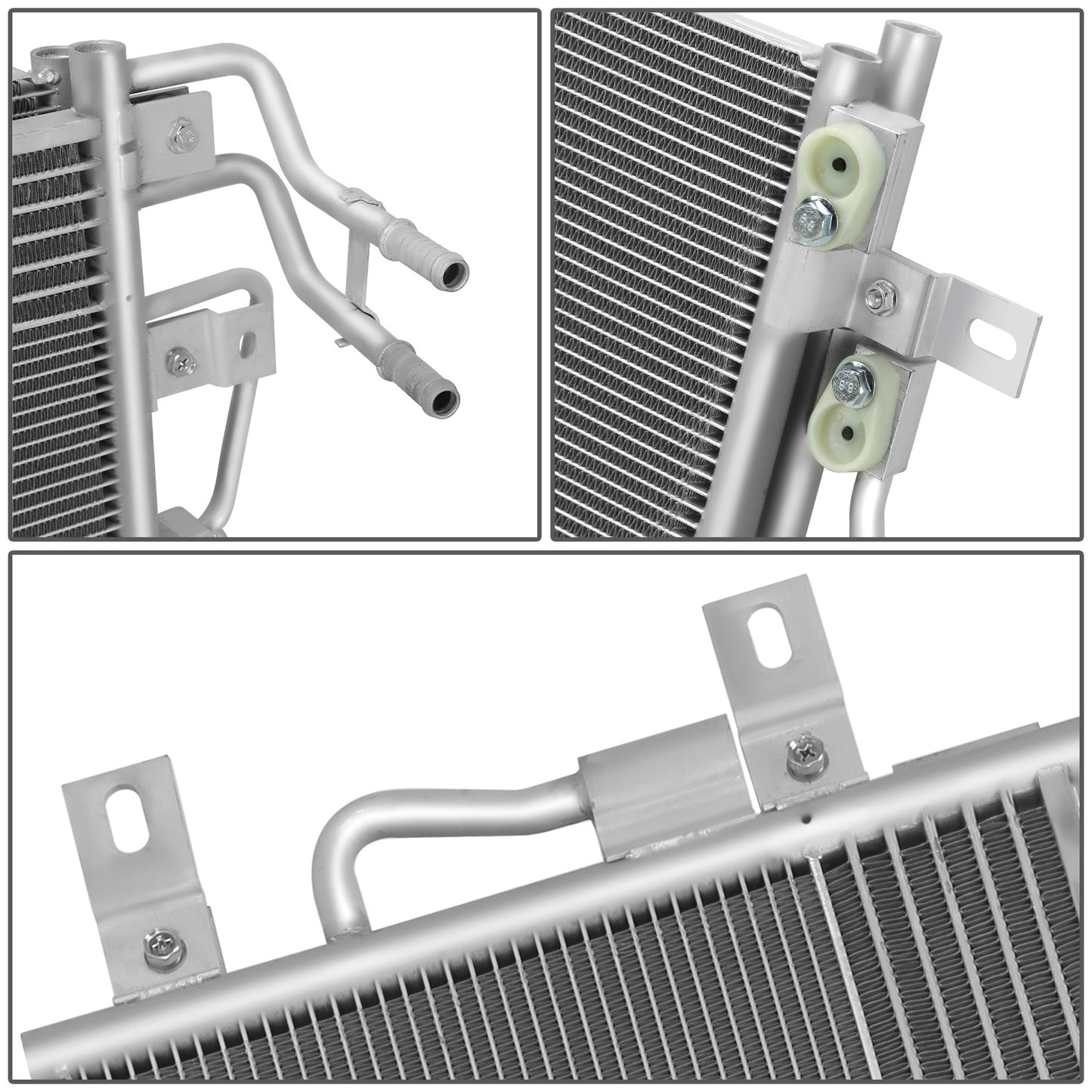 CONDENSADOR FORD EXPLORER 2012-2019 - FOR I4 MODELS - ALUMINUM - SILVER