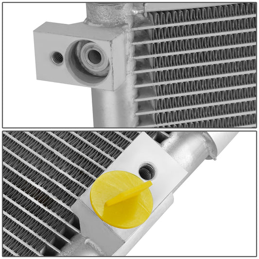 CONDENSADOR FORD MUSTANG 2015-2023 - FOR 2.3L MODEL - ALUMINUM - SILVER