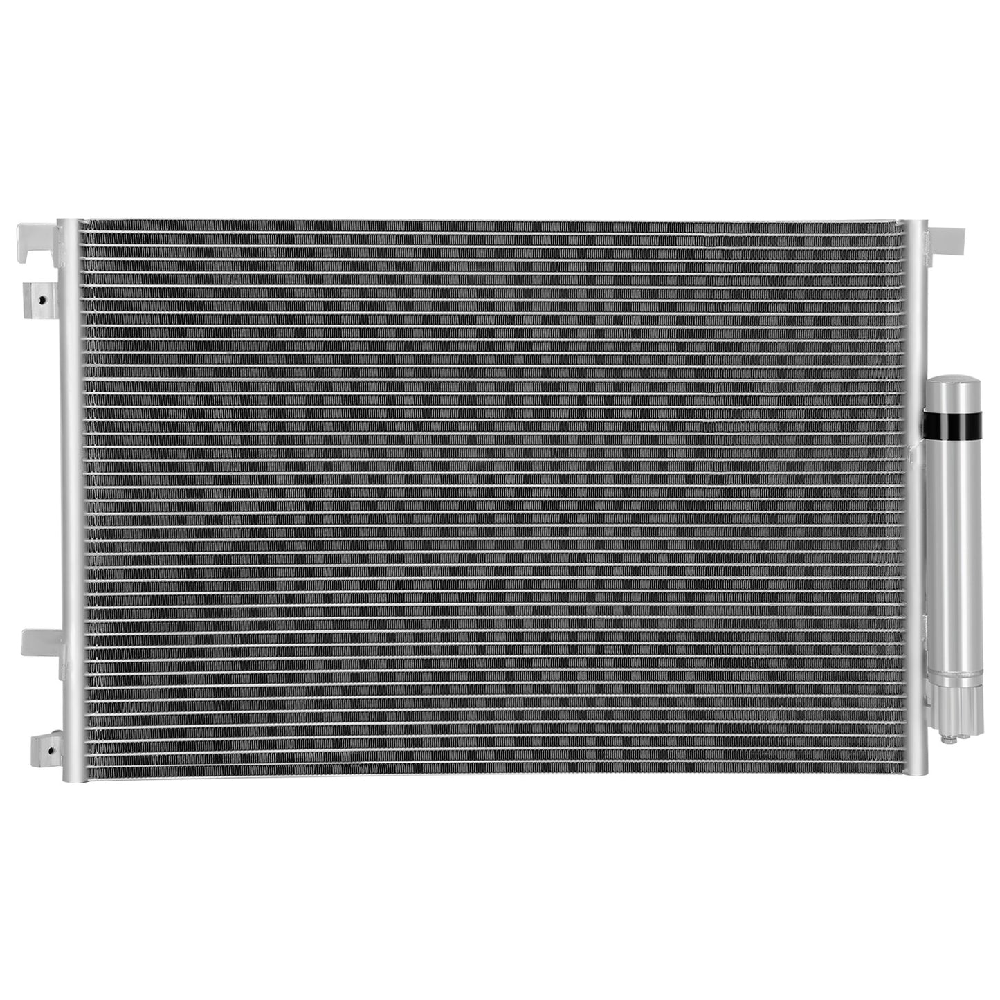 CONDENSADOR FORD MUSTANG 2015-2023 - FOR 3.7L 5.0L MODELS - ALUMINUM - SILVER