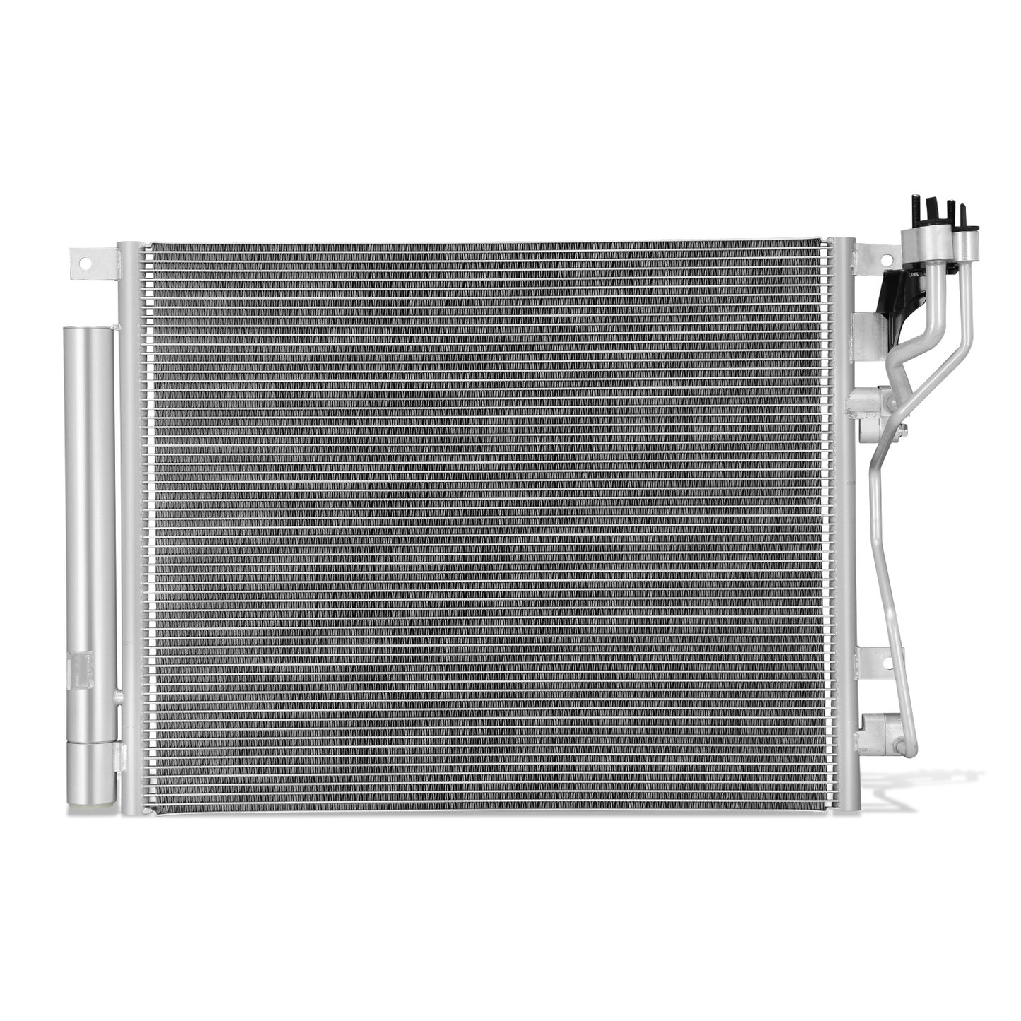 CONDENSADOR HYUNDAI SONATA 2015-2019 - FOR TURBO MODELS - ALUMINUM - SILVER