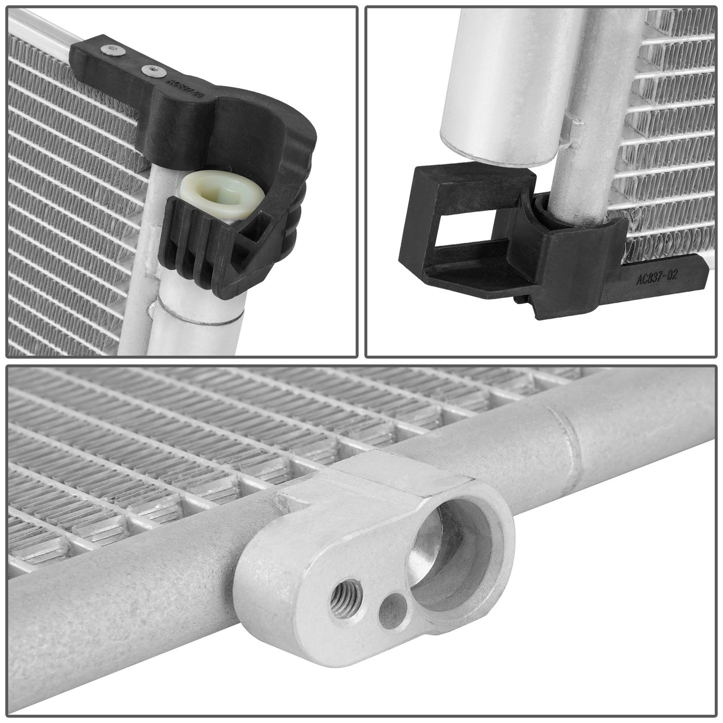 CONDENSADOR LEXUS NX200T 2015-2017 / LEXUS NX300 2018-2021 - ALUMINUM - SILVER