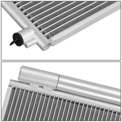 CONDENSADOR FIAT 500X 2016-2018 / JEEP RENEGADE 2015-2021 / RAM PROMASTER CITY 2015-2022 - FOR 2.4L MODEL - ALUMINUM - SILVER