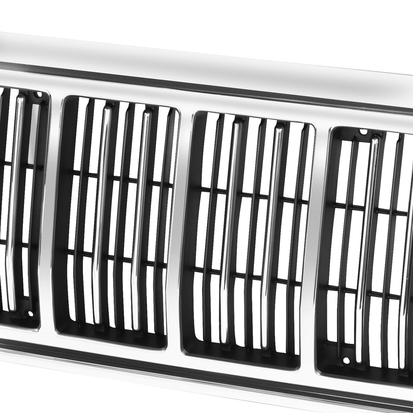 PARRILLA GRILLE - JP CHRKEE '84-'96/ GRILLE ASS'Y 91-96/ CHROME/BLACK/ =COMANCHE=WAGONEER//PARTS.NO,CH1200196//OEM NO,55034046