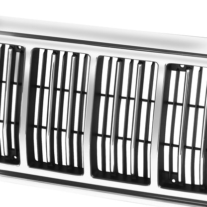 PARRILLA GRILLE - JP CHRKEE '84-'96/ GRILLE ASS'Y 91-96/ CHROME/BLACK/ =COMANCHE=WAGONEER//PARTS.NO,CH1200196//OEM NO,55034046