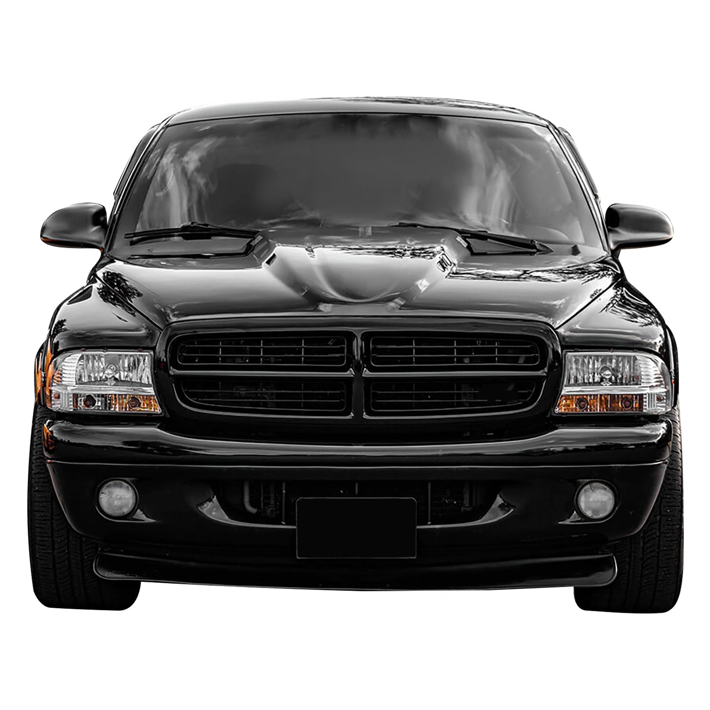 PARRILLA GRILLE - DG DKTA '97-'04/DUAGO '98-'03/ GRILLE ASS'Y/ MAT-BLACK/ (1PC DESIGN)//PARTS.NO,CH1200200//OEM NO,5EH12DX8