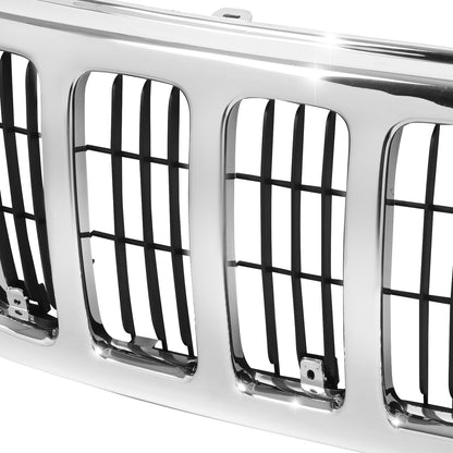 PARRILLA GRILLE - JP GRAND CHRKEE '99-'04/ GRILLE ASS'Y 99-03/ (INNER +OUTER)/ CHROME/BLACK/ (LAREDO) (PERFORMANCE)//PARTS.NO,CH1200234//OEM NO,55155921AC-PFM