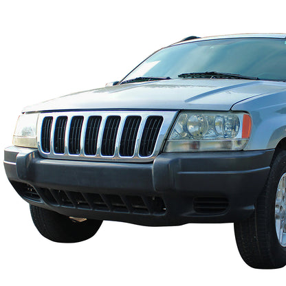PARRILLA GRILLE - JP GRAND CHRKEE '99-'04/ GRILLE ASS'Y 99-03/ (INNER +OUTER)/ CHROME/BLACK/ (LAREDO) (PERFORMANCE)//PARTS.NO,CH1200234//OEM NO,55155921AC-PFM