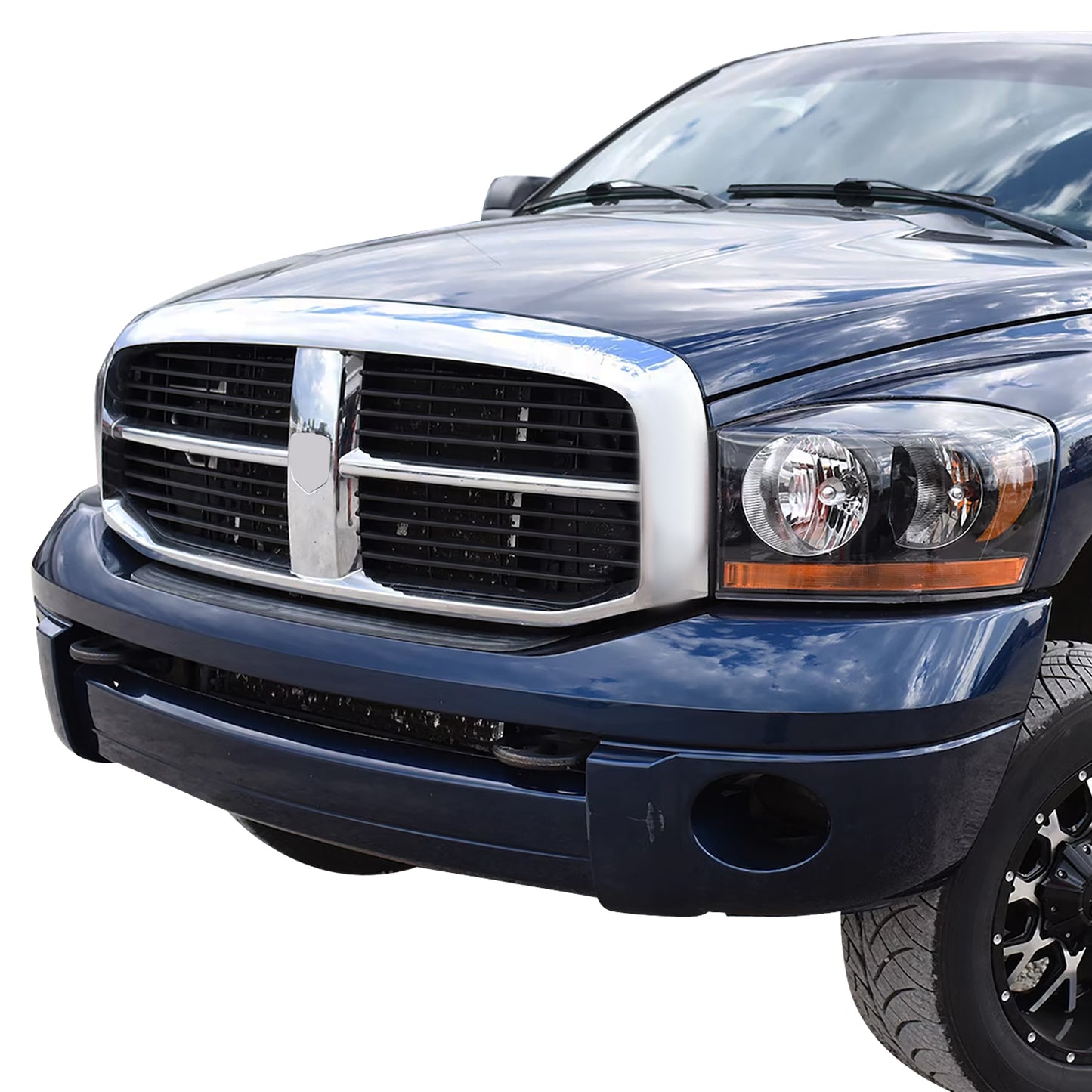 PARRILLA GRILLE - DG RAM '06-'08/ GRILLE ASS'Y/ BLACK W/CHROME FRAME/ (R1500 MEGA CAB)//PARTS.NO,CH1200282//OEM NO,55077767AE