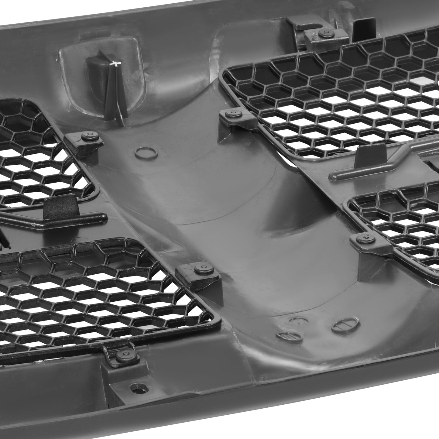 PARRILLA GRILLE - DG RAM '02-'05/ GRILLE ASS'Y 05-05/ BLACK HONEY COBM MESH/ W/BLACK FRAME/ (R1500 MEGA/R2500/R3500)/(NEW STYLE)//PARTS.NO,CH1200287//OEM NO,5FJ051SPAB