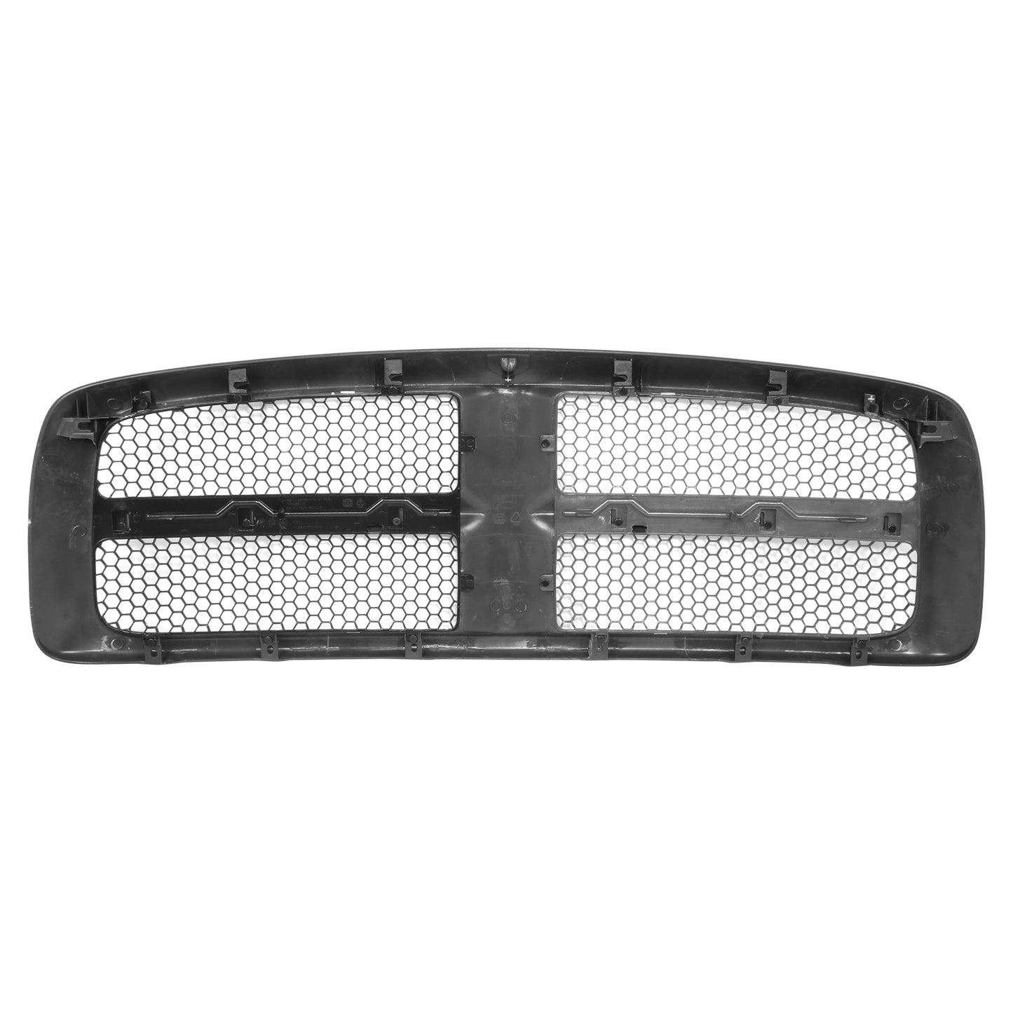 PARRILLA GRILLE - DG RAM '02-'05/ GRILLE ASS'Y 05-05/ BLACK HONEY COBM MESH/ W/BLACK FRAME/ (R1500 MEGA/R2500/R3500)/(NEW STYLE)//PARTS.NO,CH1200287//OEM NO,5FJ051SPAB