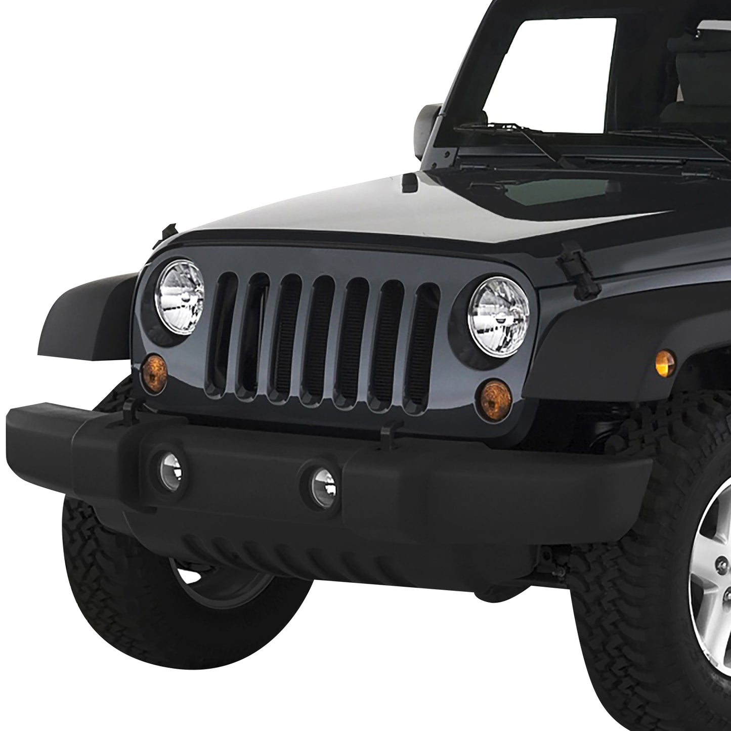 PARRILLA GRILLE - JP WANGLR '07-'17/ GRILLE ASS'Y/ MAT-BLACK (PTM)//PARTS.NO,CH1200313//OEM NO,68046306AC