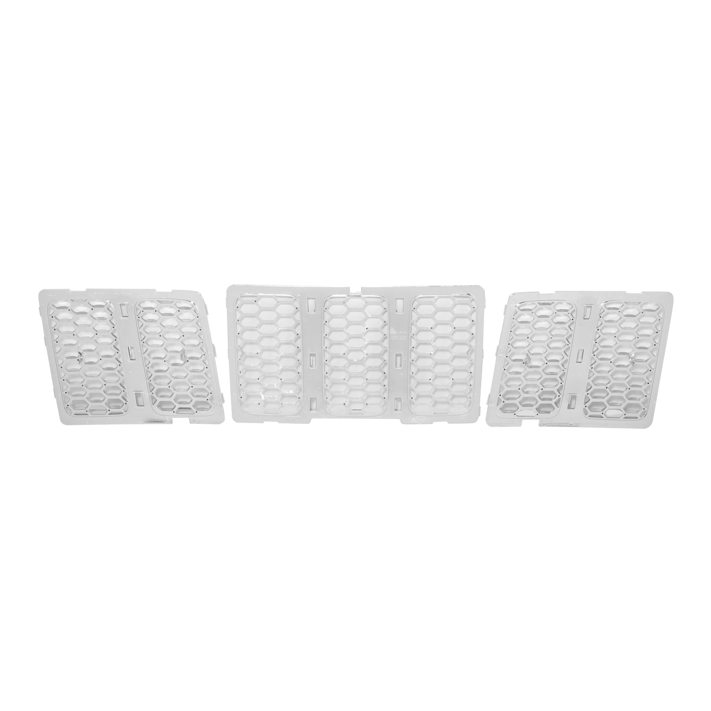 PARRILLA GRILLE - JP GRAND CHRKEE 14-16/17-21/ GRILLE ASS'Y 14-16/ CHROME W/CHROME MOULDONG/ (SUMMIT)(HONYCOMB STYLE)