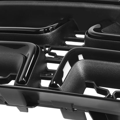 PARRILLA GRILLE - DG CHARGR 15-17/18-22/ GRILLE ASS'Y 15-22/ MAT-BLACK W/PAINTED BLACK MLDG/ (W/O HOOD SCOOP)