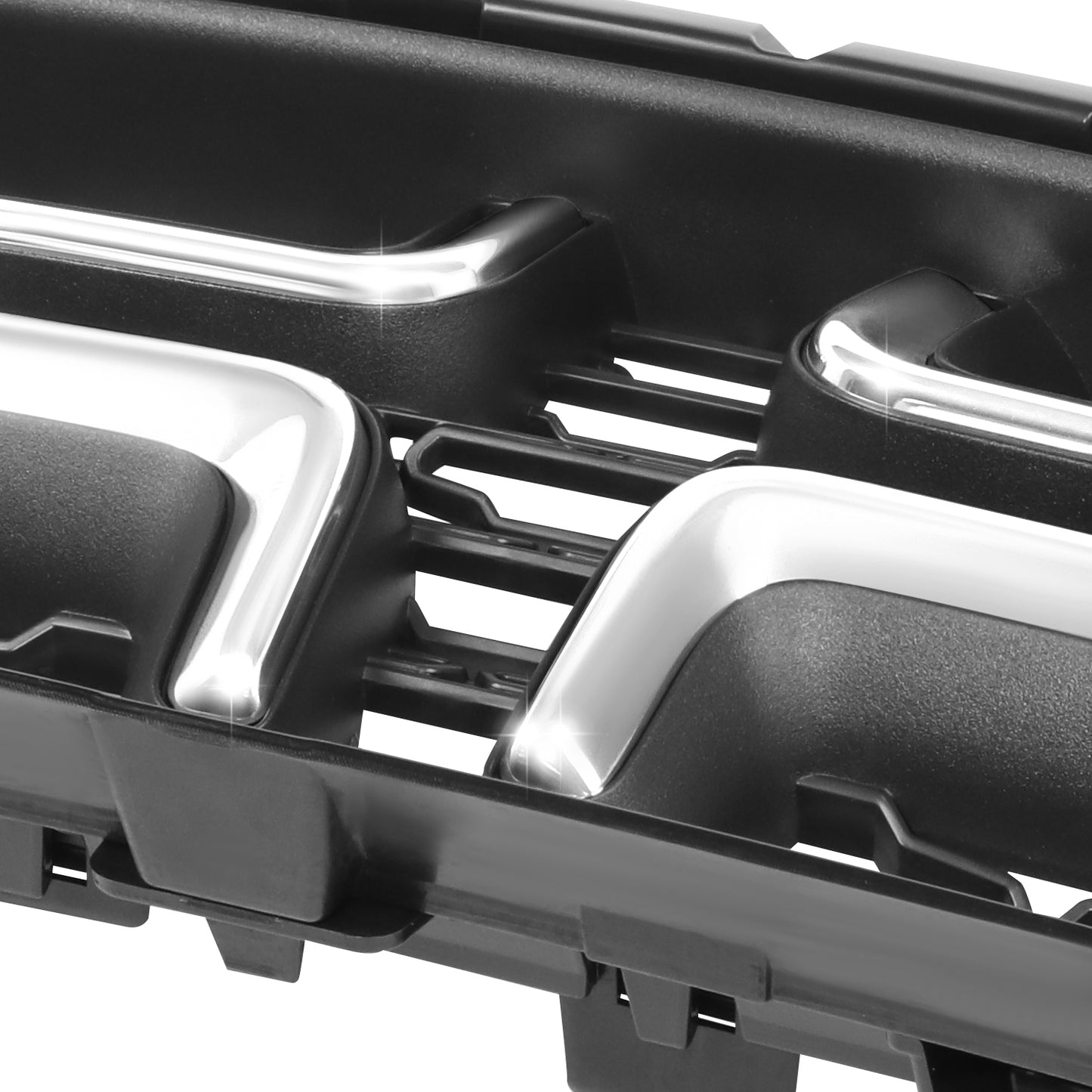 PARRILLA GRILLE - DG CHARGR 15-17/18-22/ GRILLE ASS'Y 15-22/ MAT-BLACK W/CHROME MOULDING/ (W/O HOOD SCOOP)