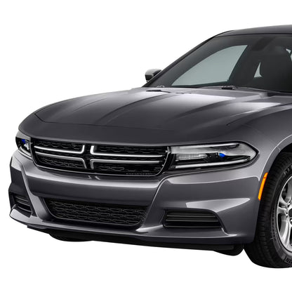 PARRILLA GRILLE - DG CHARGR 15-17/18-22/ GRILLE ASS'Y 15-22/ MAT-BLACK W/CHROME MOULDING/ (W/O HOOD SCOOP)