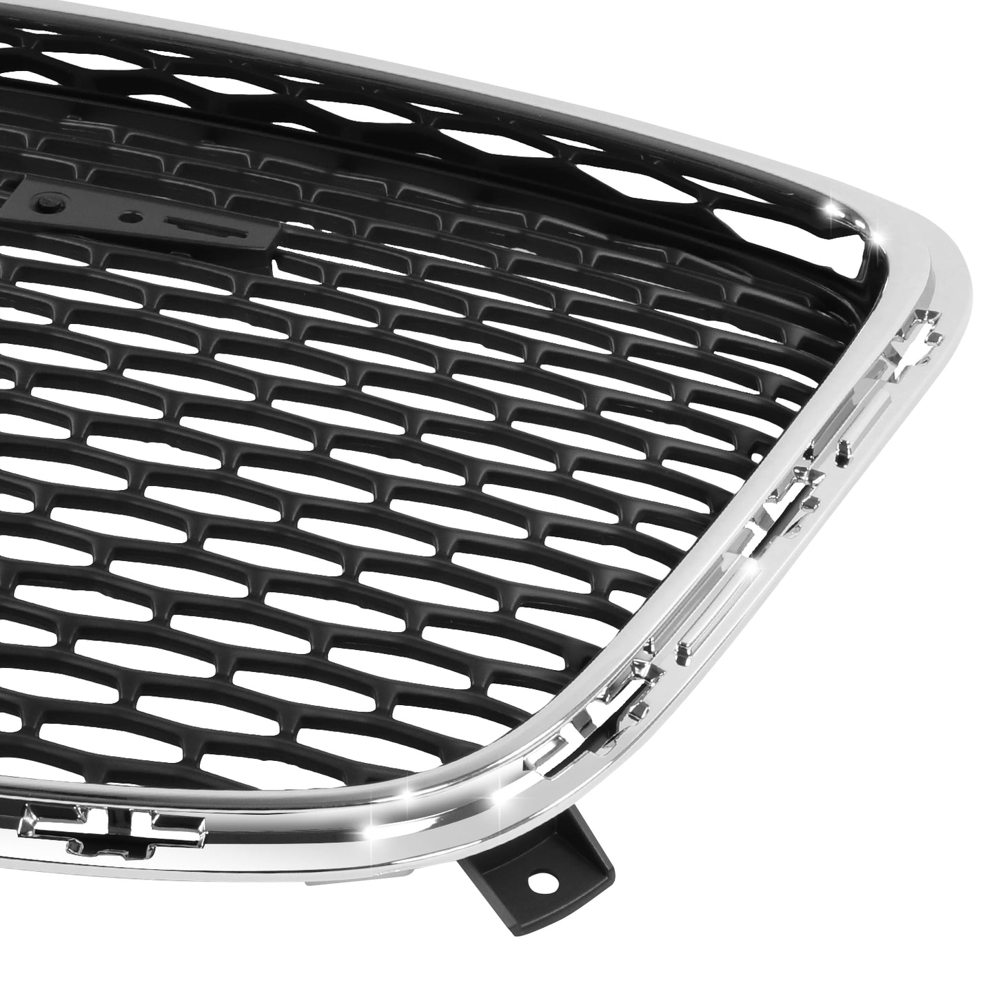PARRILLA GRILLE - CR 300C 11-14/15-22/ GRILLE ASS'Y 15-22/ PAINTED BLACK/ W/CHROME FRAME (TYPE 1)//PARTS.NO,CH1200395//OEM NO,5SW16RXFAE