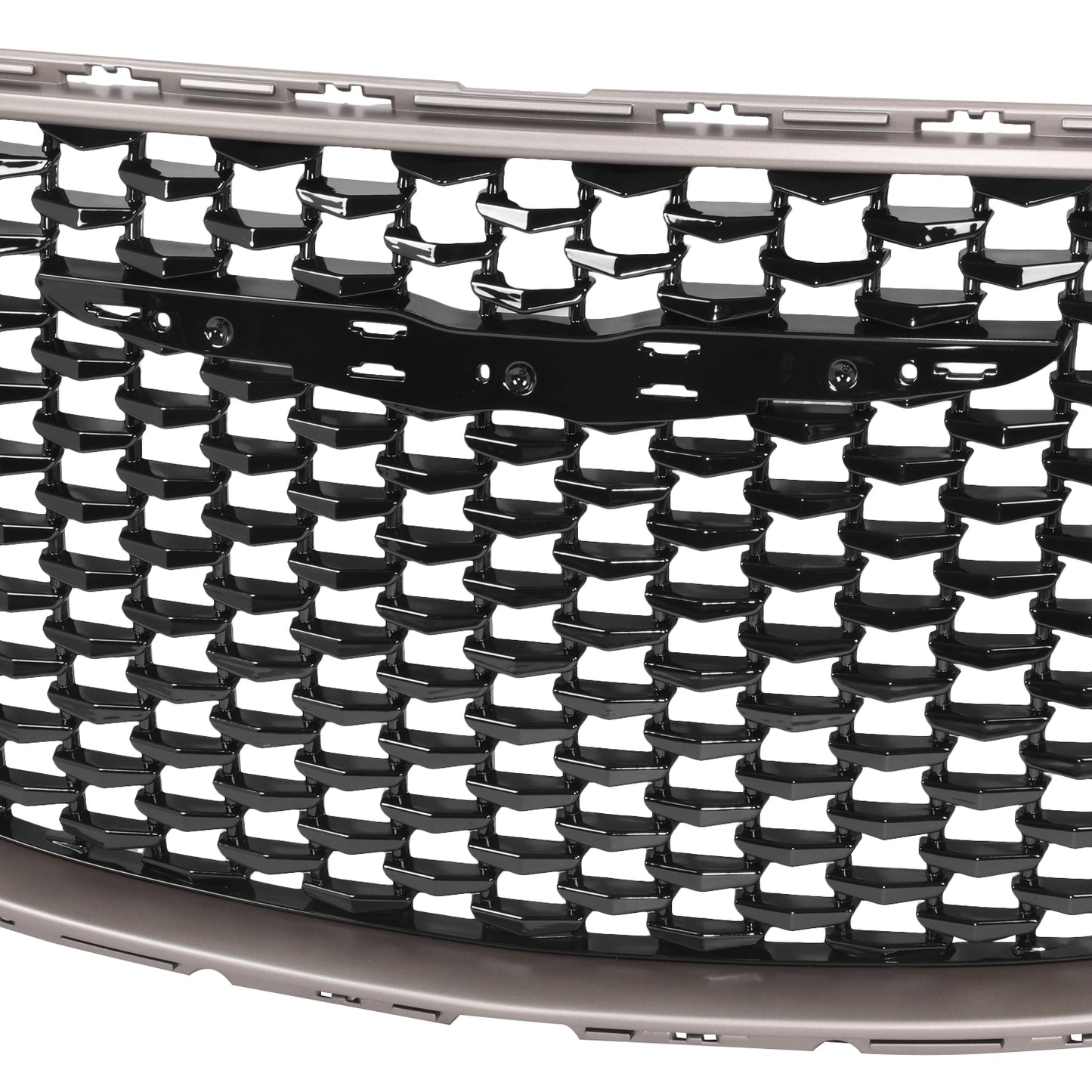 PARRILLA GRILLE - CR 300C 11-14/15-22/ GRILLE ASS'Y 15-22/ SILVER GRAY/ GLOSS BLACK (ALLOY)//PARTS.NO,CH1200397//OEM NO,6DF46DX8AB
