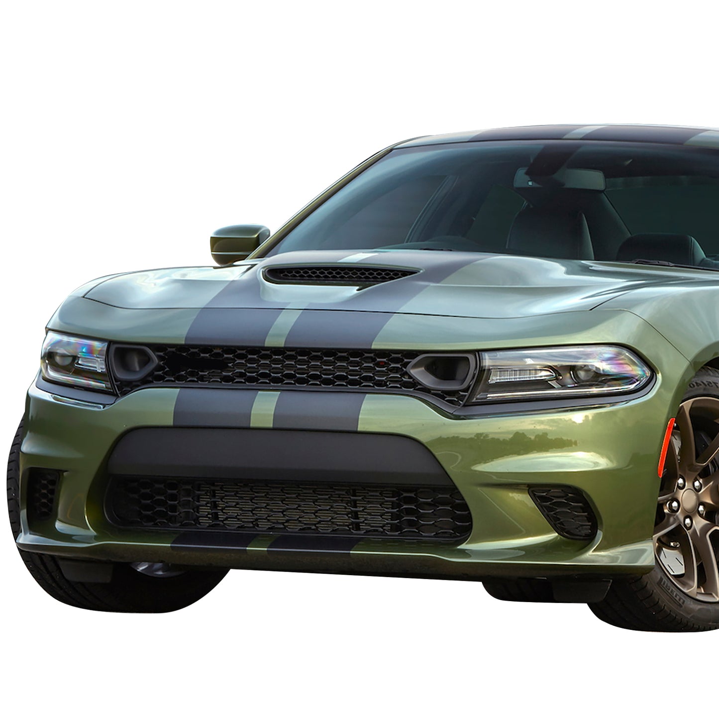 PARRILLA GRILLE - DG CHARGR 15-17/18-22/ GRILLE ASS'Y 19-20/ W/TEXTURED BLACK/ W/AIR DUCTS W/HOOD SCOP/ (GT, R/T, SRT HELLCAT, SXT)//PARTS.NO,CH1200411//OEM NO,68417502AA