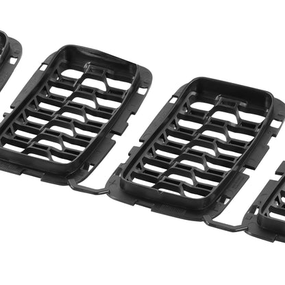 PARRILLA GRILLE - JP GRAND CHRKEE 14-16/17-21/ GRILLE ASS'Y 17-20/ INNER GRILLE SET/ W/TEXTURED BLACK/ (LIMITED/LAREDO)/(1SET=7PC)//PARTS.NO,CH1201111//OEM NO,68317863AA