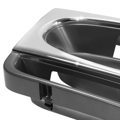 PARRILLA GRILLE - FD ECNOLNE VAN '92-'96/'97-'07/ GRILLE ASS'Y 97-02/ CHROME/GRAY/ (COMPOSITE HEAD LIGHT)//PARTS.NO,FO1200337//OEM NO,F8UZ8200AAA