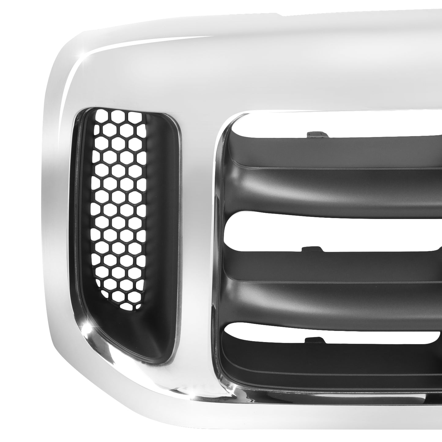 PARRILLA GRILLE - FD F350 '99-'04/EXCSON '00-'05/ GRILLE ASS'Y 99-04/ GRAY W/CHROME FRAME/ W/O KING RANCH//PARTS.NO,FO1200359//OEM NO,1C3Z8200BAA