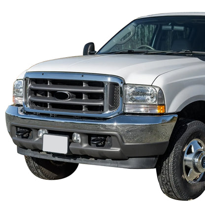 PARRILLA GRILLE - FD F350 '99-'04/EXCSON '00-'05/ GRILLE ASS'Y 99-04/ GRAY W/CHROME FRAME/ W/O KING RANCH//PARTS.NO,FO1200359//OEM NO,1C3Z8200BAA