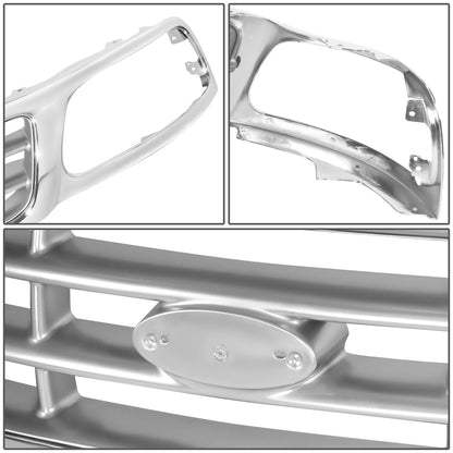 PARRILLA GRILLE - FD F150 P/U '97-'03/ GRILLE ASS'Y 99-03/ CHROME/SILVER/ (W/BAR TYPE)(XL/XLT)/ (2WD)//PARTS.NO,FO1200371//OEM NO,3L3Z8200AB