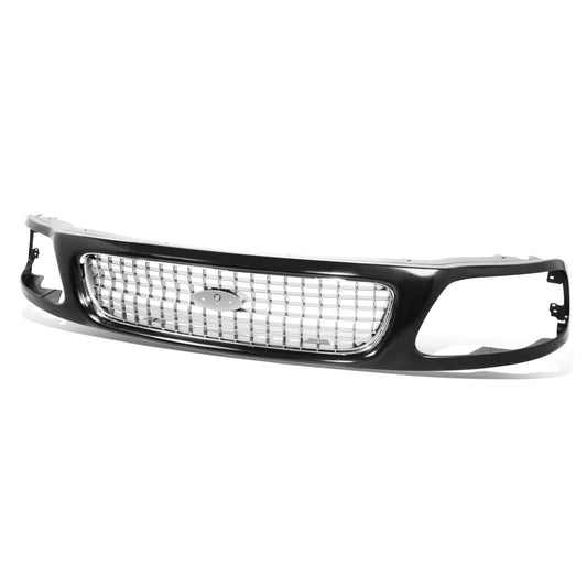 PARRILLA GRILLE - FD EXPDTION '97-'02/'03-'06/ GRILLE ASS'Y '97-'98/ MAT-BLACK (OUTER)/ W/CHROME/SILVER (INNER)/ (EDDIE BEAUER) (4WD)//PARTS.NO,FO1200386//OEM NO,F85Z8200FPTM