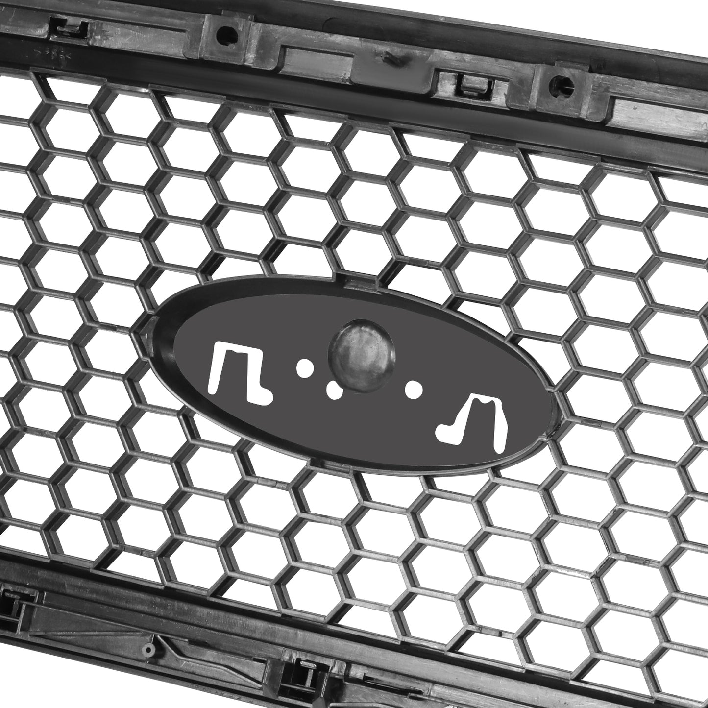 PARRILLA GRILLE - FD F150 P/U '04-'08/ GRILLE ASS'Y/ MAT-BLACK/ W/PRIMED BLACK FRAME (PTM)/ (W/HONEYCOMB DESIGN)/(LARLAT)//PARTS.NO,FO1200415//OEM NO,4L3Z8200CAPTM