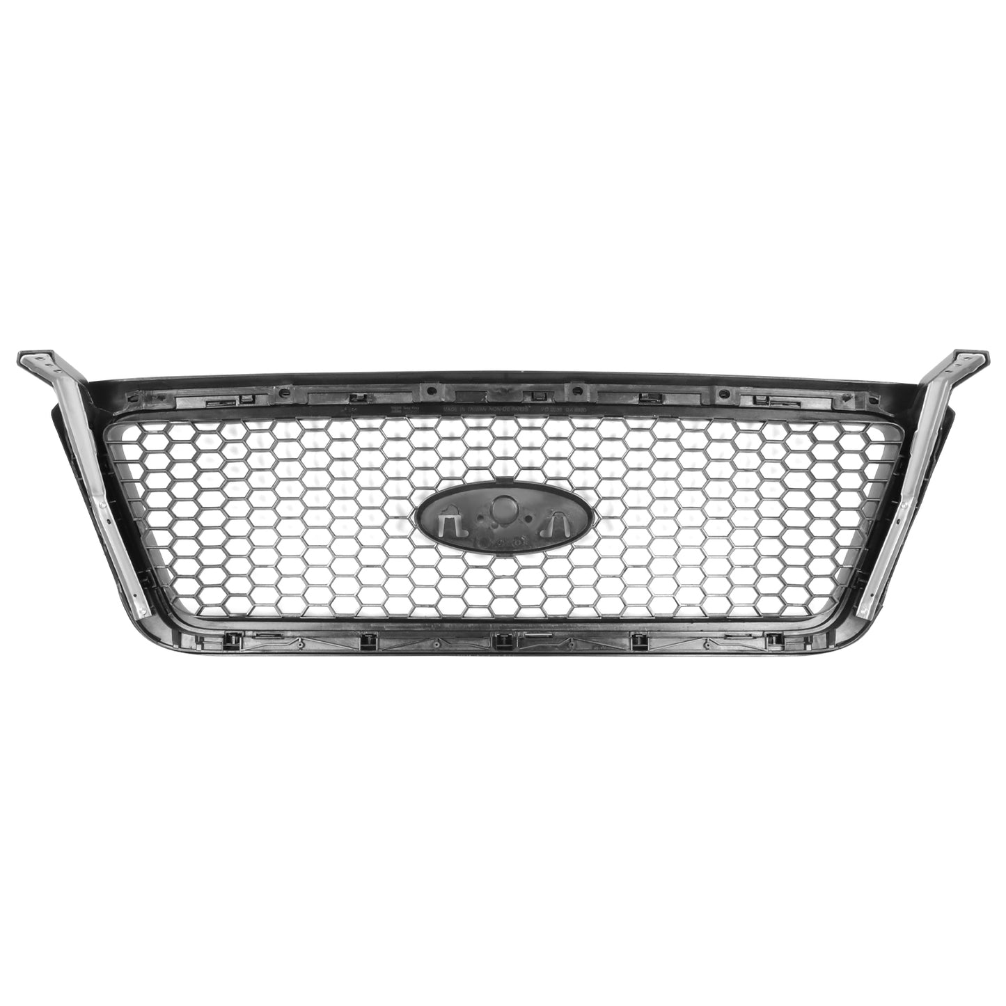 PARRILLA GRILLE - FD F150 P/U '04-'08/ GRILLE ASS'Y/ MAT-BLACK/ W/PRIMED BLACK FRAME (PTM)/ (W/HONEYCOMB DESIGN)/(LARLAT)//PARTS.NO,FO1200415//OEM NO,4L3Z8200CAPTM