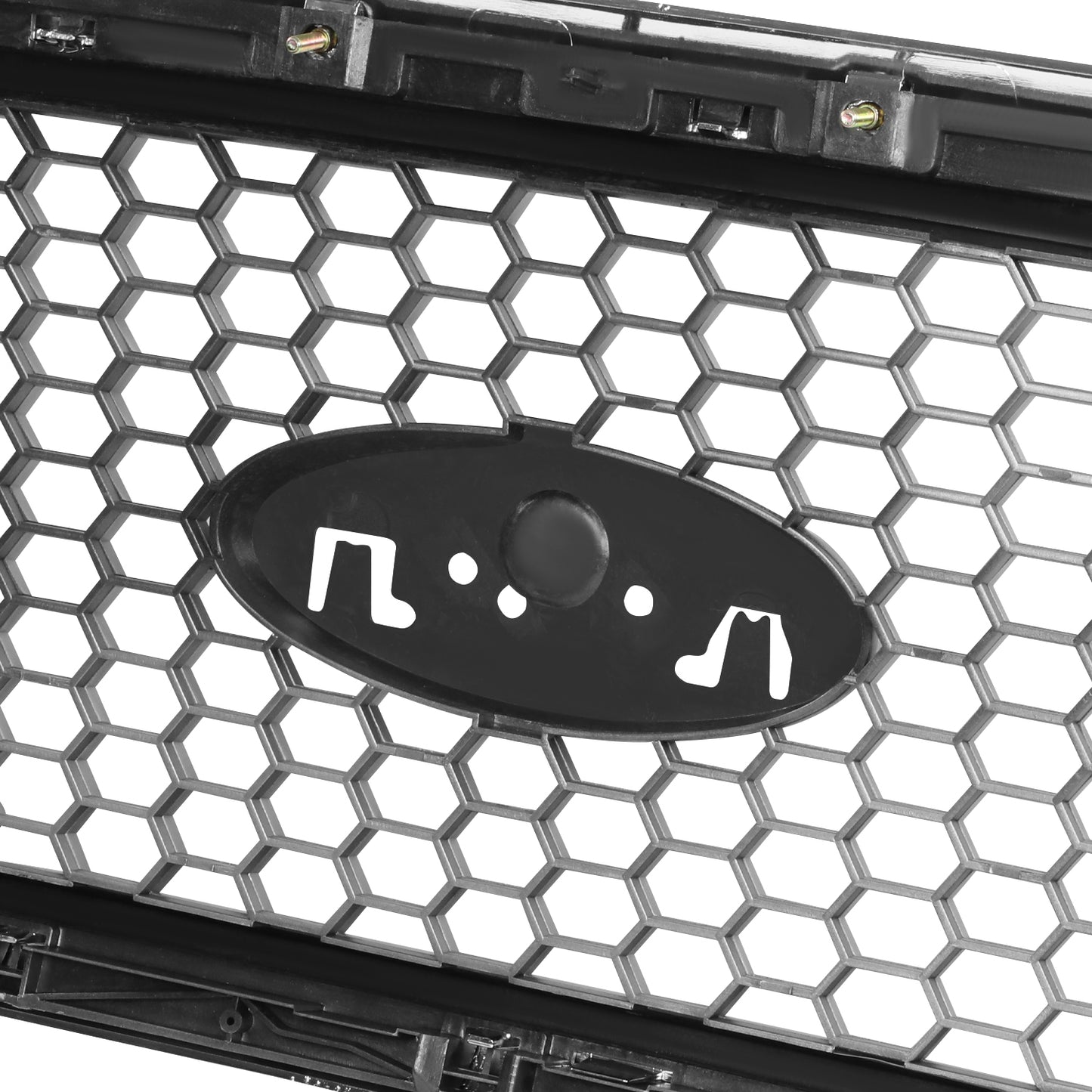 PARRILLA GRILLE - FD F150 P/U '04-'08/ GRILLE ASS'Y/ SILVER W/CHROME FRAME/ (HONEYCOMB DESIGN)/ (LARIAT) (EXCEPT HERITAGE)//PARTS.NO,FO1200427//OEM NO,4L3Z8200DA