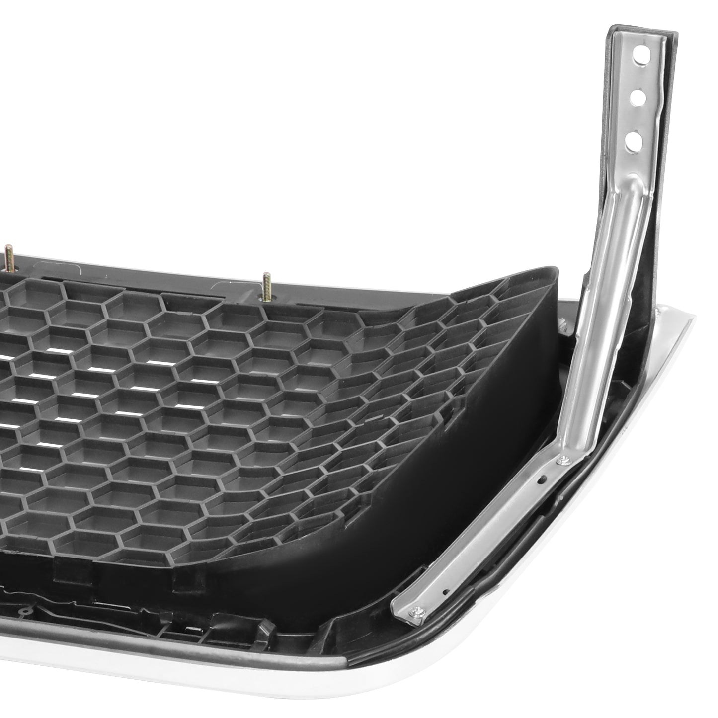 PARRILLA GRILLE - FD F150 P/U '04-'08/ GRILLE ASS'Y/ SILVER W/CHROME FRAME/ (HONEYCOMB DESIGN)/ (LARIAT) (EXCEPT HERITAGE)//PARTS.NO,FO1200427//OEM NO,4L3Z8200DA