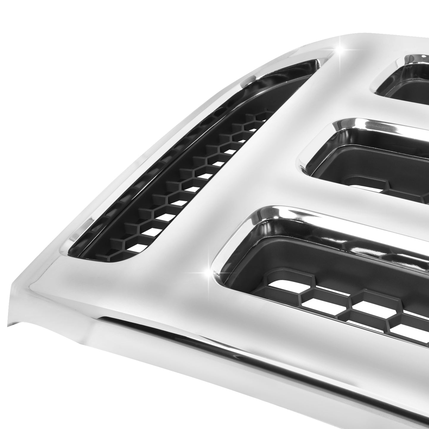 PARRILLA GRILLE - FD F350 P/U '05-'07(SUPR DUTY)/ GRILLE ASS'Y/ GRAY W/CHRM FRAME/ (SAME=EXCURSION)//PARTS.NO,FO1200456//OEM NO,5C3Z8200BAA