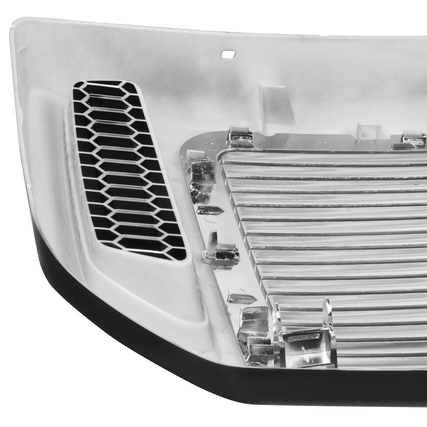 PARRILLA GRILLE - FD F350 P/U '05-'07(SUPR DUTY)/ GRILLE ASS'Y/ CHROME W/BLACK FRAME/ (DAVIDSON MODEL)//PARTS.NO,FO1200458//OEM NO,6C3Z8200DA