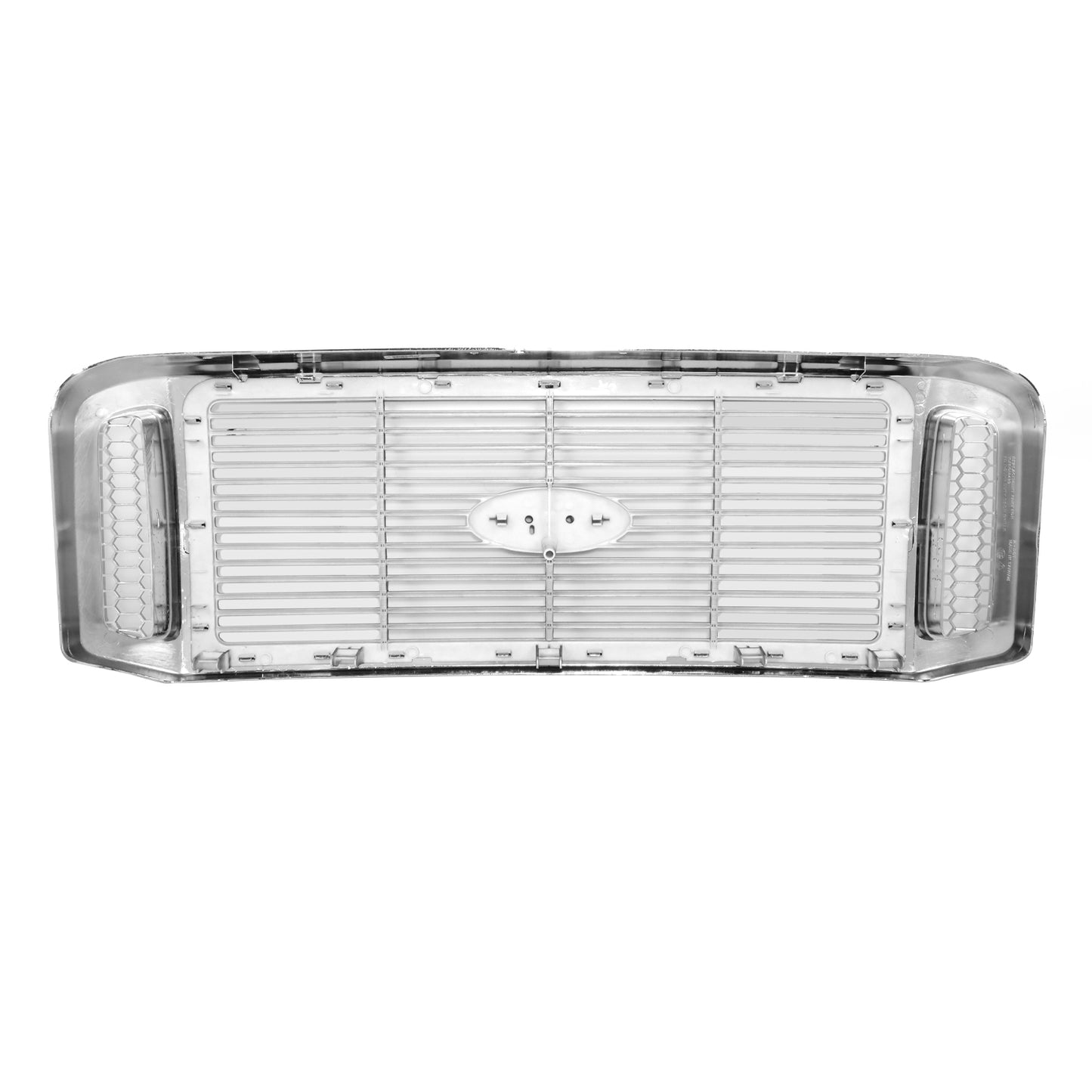 PARRILLA GRILLE - FD F350 P/U '05-'07(SUPR DUTY)/ GRILLE ASS'Y/ CHROME/BLACK W/BILLET//PARTS.NO,FO1200459//OEM NO,6C3Z8200AAA