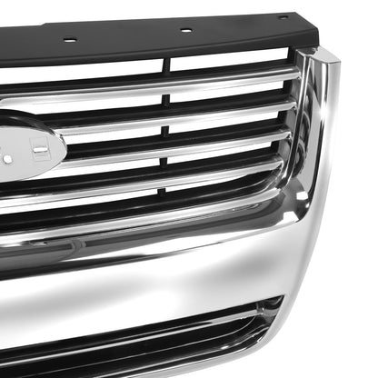 PARRILLA GRILLE - FD EXPLER '06-'08/'09-'10/ GRILLE ASS'Y 06-10/ CHROME/PAINTED BLACK/ (XLT/LIMITED)/ (W/O IRON MAN PKG)//PARTS.NO,FO1200476//OEM NO,8L2Z8200DA