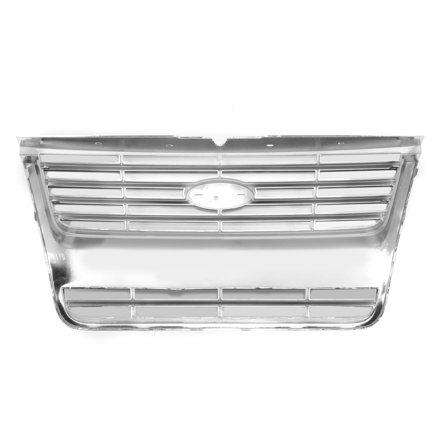 PARRILLA GRILLE - FD EXPLER '06-'08/'09-'10/ GRILLE ASS'Y 06-10/ CHROME/PAINTED BLACK/ (XLT/LIMITED)/ (W/O IRON MAN PKG)//PARTS.NO,FO1200476//OEM NO,8L2Z8200DA