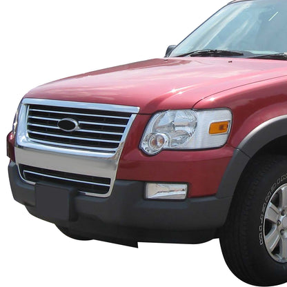 PARRILLA GRILLE - FD EXPLER '06-'08/'09-'10/ GRILLE ASS'Y 06-10/ CHROME/PAINTED BLACK/ (XLT/LIMITED)/ (W/O IRON MAN PKG)//PARTS.NO,FO1200476//OEM NO,8L2Z8200DA