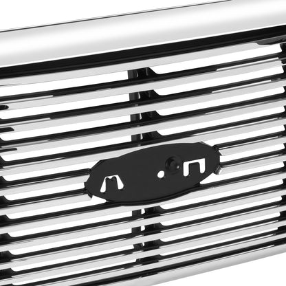 PARRILLA GRILLE - FD F150 P/U '04-'08/ GRILLE ASS'Y 07-08/ CHROME/BLACK W/CHROME FRAME/ (LARIAT/LIMITED )(BAR TYPE)//PARTS.NO,FO1200502//OEM NO,7L3Z8200BA