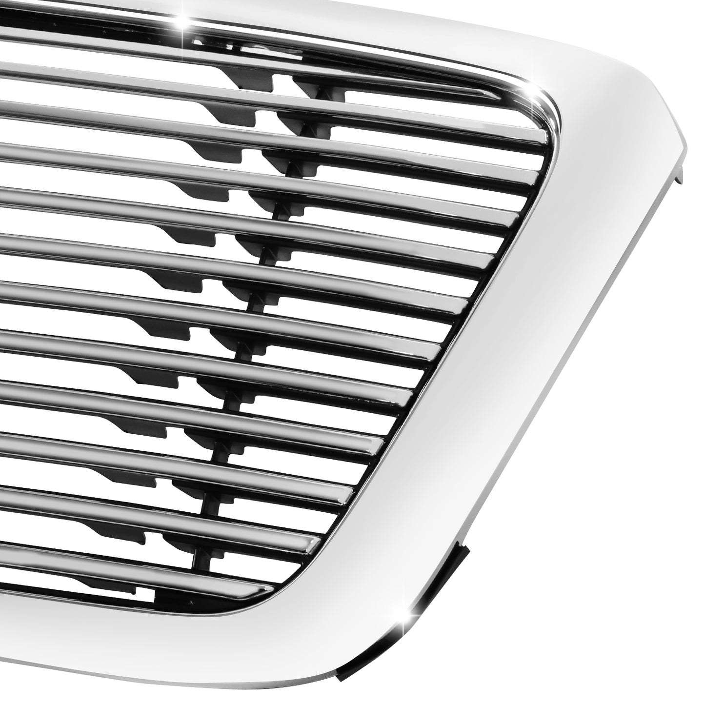 PARRILLA GRILLE - FD F150 P/U '04-'08/ GRILLE ASS'Y 07-08/ CHROME/BLACK W/CHROME FRAME/ (LARIAT/LIMITED )(BAR TYPE)//PARTS.NO,FO1200502//OEM NO,7L3Z8200BA