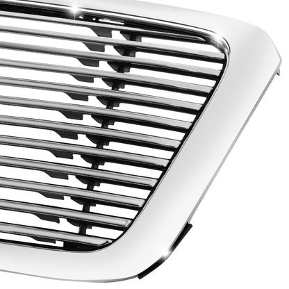 PARRILLA GRILLE - FD F150 P/U '04-'08/ GRILLE ASS'Y 07-08/ CHROME/BLACK W/CHROME FRAME/ (LARIAT/LIMITED )(BAR TYPE)//PARTS.NO,FO1200502//OEM NO,7L3Z8200BA