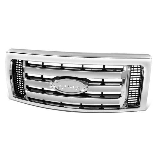 PARRILLA GRILLE - FD F150 P/U '09-'14/ GRILLE ASS'Y/ CHRM/BLK (XLT)//PARTS.NO,FO1200511//OEM NO,9L3Z8200D