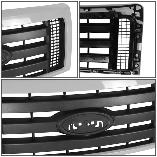 PARRILLA GRILLE - FD F150 P/U '09-'14/ GRILLE ASS'Y/ BLK W/GRAY FRAME//PARTS.NO,FO1200512//OEM NO,9L3Z8200BPTM